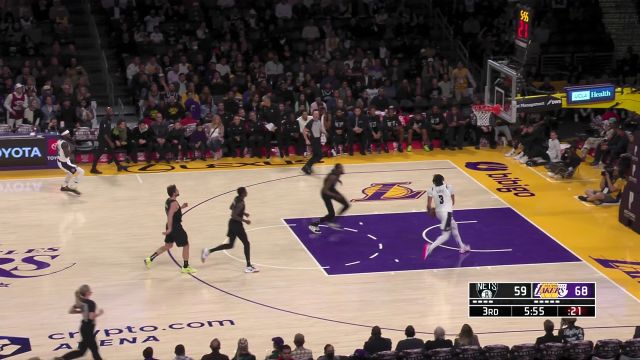 【2022年11月14日 篮网vs湖人集锦】篮网vs湖人精华回放 威少浓眉携手发力轰穿篮网