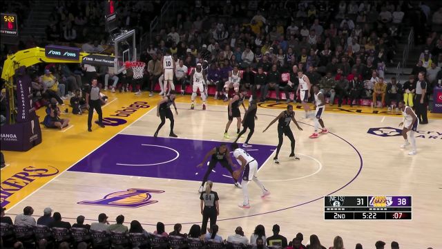 【2022年11月14日 篮网vs湖人集锦】浓眉vs篮网集锦 天神下凡轰下37+18击溃篮网