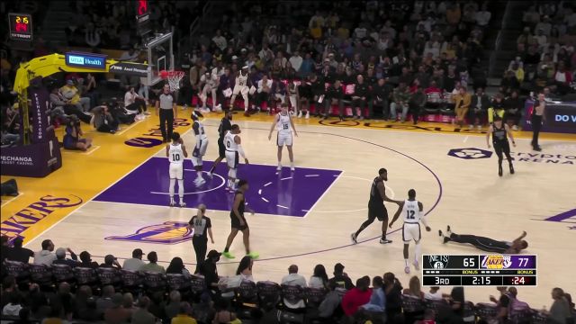 【2022年11月14日 篮网vs湖人集锦】篮网103-116湖人 威少浓眉携手发力轰穿篮网