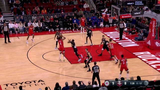 【2022年11月15日 快船vs火箭集锦】撤步干拔自信出手 杰伦格林无视防守中投轻松打进