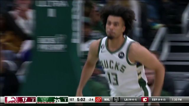 【2022年11月15日 老鹰vs雄鹿集锦】丢了个后门！波蒂斯三分线直传恩沃拉空篮暴扣