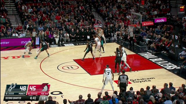 【2022年11月16日】马刺vs开拓者第2节中文解说回放