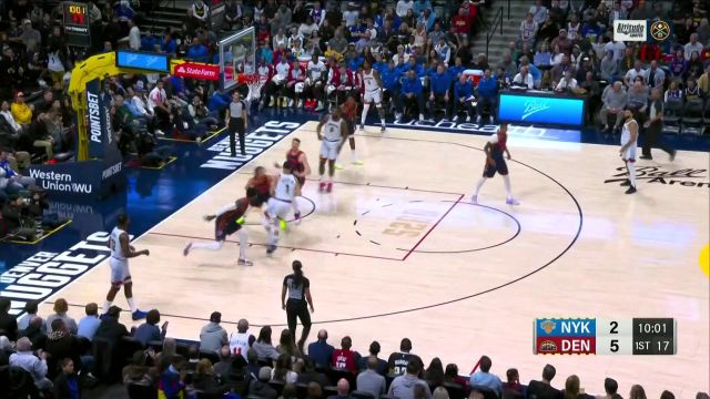 【2022年11月17日 尼克斯vs掘金集锦】防不胜防！小波特强突内线击地助飞小乔丹挂筐暴扣