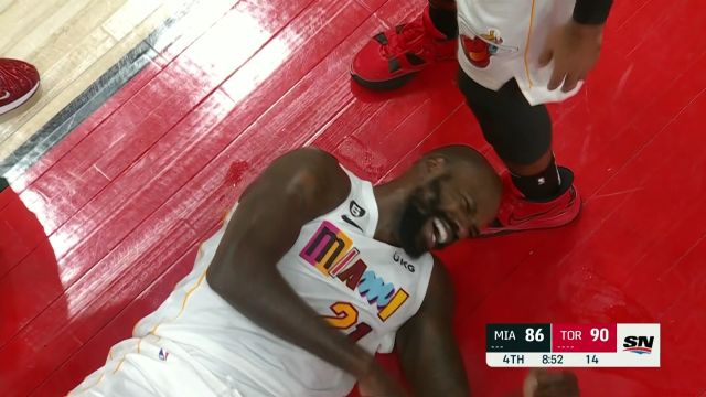 【2022年11月17日 热火vs猛龙集锦】哥的命根子！阿奴诺比膝盖直击戴德蒙裆部