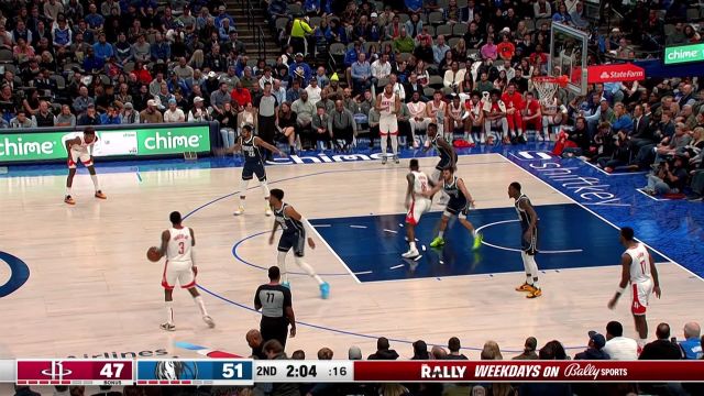 【2022年11月17日 火箭vs独行侠集锦】今天手感尤其的好 加鲁巴里突外投连得8分