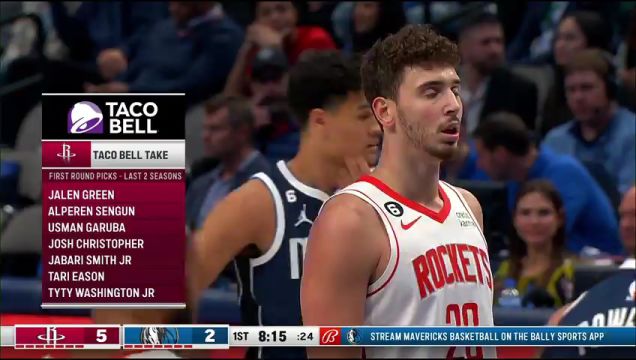 【2022年11月17日】NBA常规赛：火箭vs独行侠第1节英文原声回放