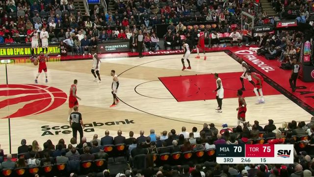 【2022年11月17日 热火vs猛龙集锦】传的大胆扣得精彩！范弗利特写意妙传横跨防守助飞阿奴诺比