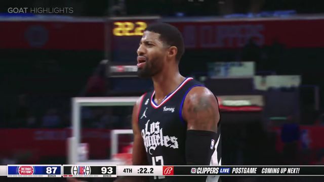 【2022年11月18日 活塞vs快船集锦】活塞vs快船精华回放 莱昂纳德复出乔治全场16+9