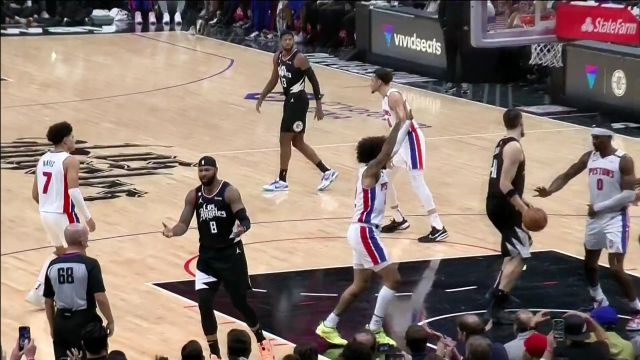 【2022年11月18日 活塞vs快船集锦】莫里斯点飞利弗斯打进 没给加罚冲裁判咆哮吃T