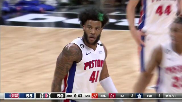 【2022年11月18日 活塞vs快船集锦】为数不多的成功配合 贝突破分球巴格利空切双手暴扣