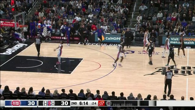 【2022年11月18日 活塞vs快船集锦】终于能有所贡献！乔治底角三分手起刀落