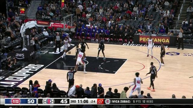 【2022年11月18日 活塞vs快船集锦】乔治弧顶三分一发入魂 贝接球出手完成回应