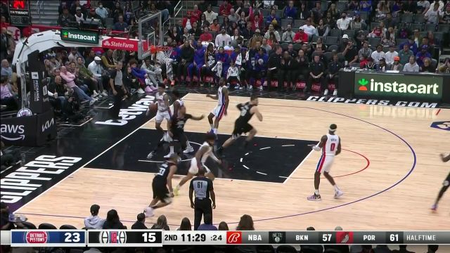 【2022年11月18日 活塞vs快船集锦】曾经的东一控可不是徒有虚名 沃尔精准击地鲍威尔轻松上篮