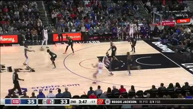 【2022年11月18日】活塞vs快船第2节英文原声回放