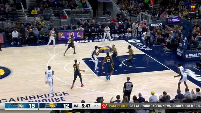 【2022年11月20日 魔术vs步行者集锦】罗斯鬼手刀球送出妙传 波尔大步流星滑翔劈扣完成反击