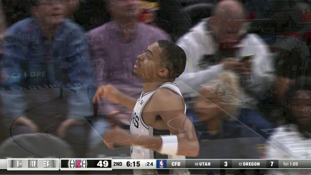 【2022年11月20日 马刺vs快船集锦】约翰逊直面防守 张弓搭箭飚中三分