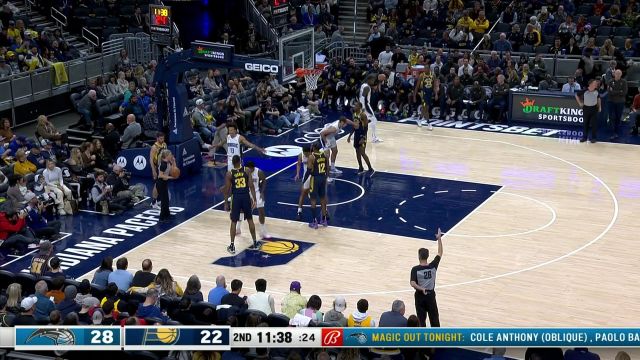 【2022年11月20日 魔术vs步行者集锦】机不可失时不再来 特纳旱地拔葱双臂暴扣挂筐