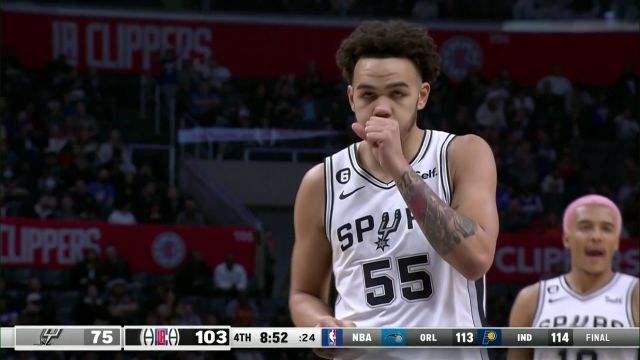 【2022年11月20日】马刺vs快船英文原声全场回放