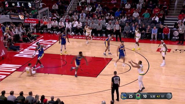 【2022年11月21日 勇士vs火箭集锦】这48分钟不得砍100分？汤普森仅用7分钟6中6砍下18分