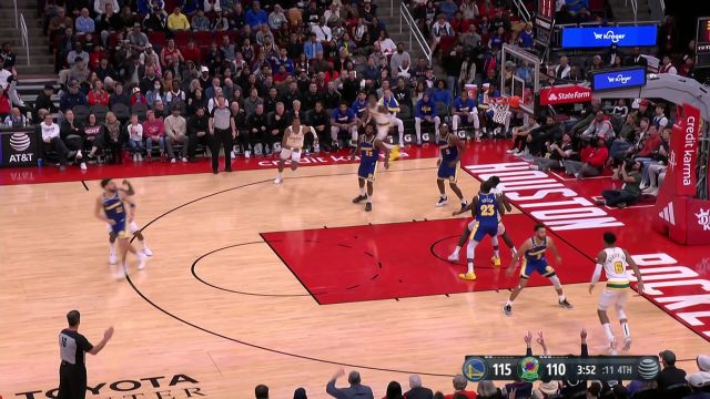 【2022年11月21日】 NBA常规赛：勇士vs火箭第4节原声解说回放