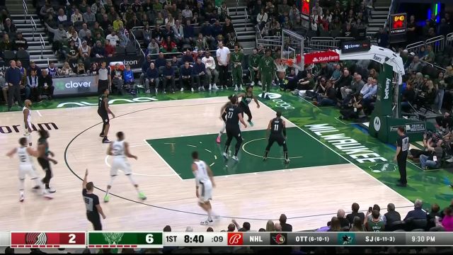 【2022年11月22日 开拓者vs雄鹿集锦】选择相信队友！字母哥假突不看人妙传艾伦三分射箭