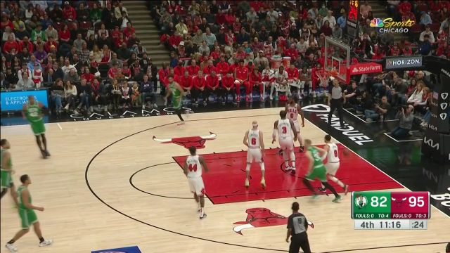 【2022年11月22日 凯尔特人vs公牛集锦】借掩护兜出来接球就投 塔图姆中距离稳稳命中