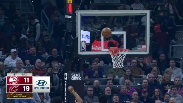 【2022年11月22日 老鹰vs骑士集锦】攻防两端都有建树 艾伦大帽科林斯后小勾手命中