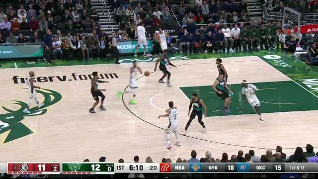 【2022年11月22日 开拓者vs雄鹿集锦】卡特巴掌一伸精准截杀 字母哥脚踩油门抡臂暴扣