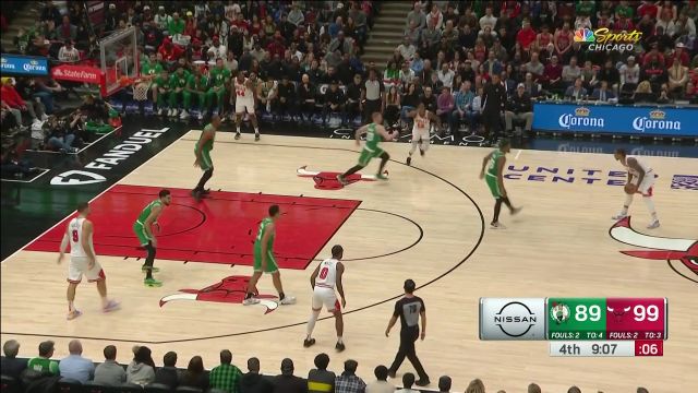 【2022年11月22日 凯尔特人vs公牛集锦】上来包夹有用吗？德罗赞迎射两人三分命中浇灭绿军势头