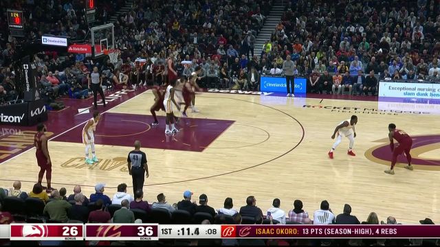 【2022年11月22日 老鹰vs骑士集锦】蝴蝶穿花越过层层阻碍 米切尔一挑三撕裂防线挑篮打进