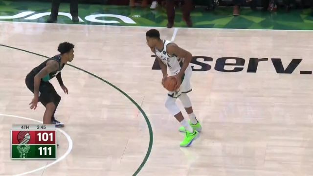 【2022年11月22日 开拓者vs雄鹿集锦】毫无悬念！字母哥罚球线骑马射箭收掉比赛