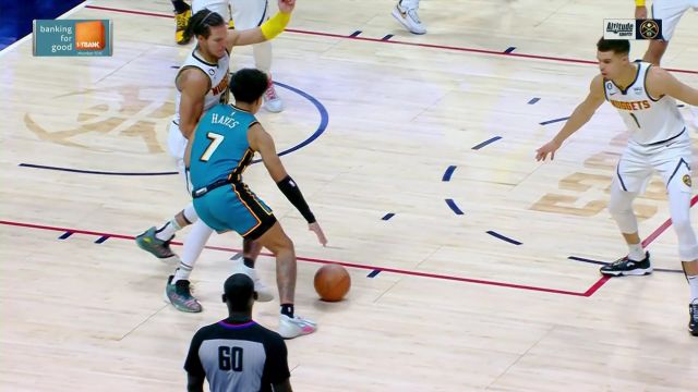 【2022年11月23日 活塞vs掘金集锦】就让你打不舒服！小迈克尔-波特大帽扇飞海斯