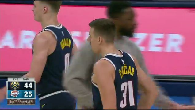 【2022年11月24日】掘金vs雷霆第2节中文解说回放