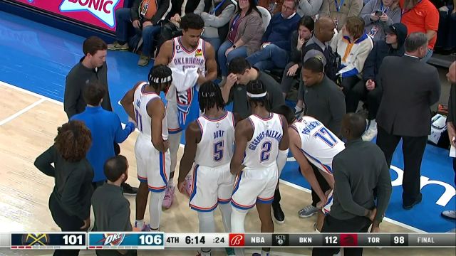 【2022年11月24日】掘金vs雷霆第4节英文原声回放