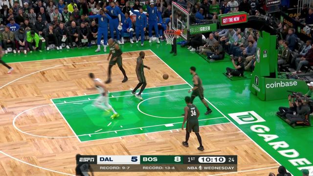 【2022年11月24日 独行侠vs凯尔特人集锦】扛起球队进攻重任！东契奇三分线拔枪甩狙直击靶心