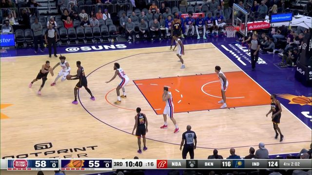 【2022年11月26日】NBA常规赛：活塞vs太阳第3节英文原声回放