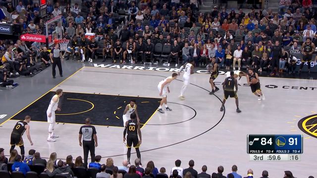 【2022年11月26日 爵士vs勇士集锦】感觉来了怎么打怎么有 汤普森开启表演连中三分