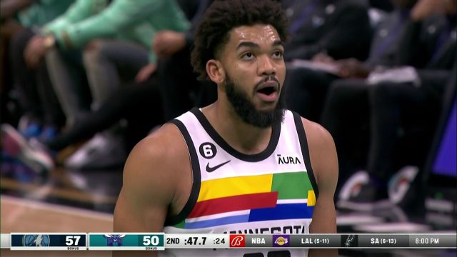 【2022年11月26日】 NBA常规赛：森林狼vs黄蜂第2节原声解说回放