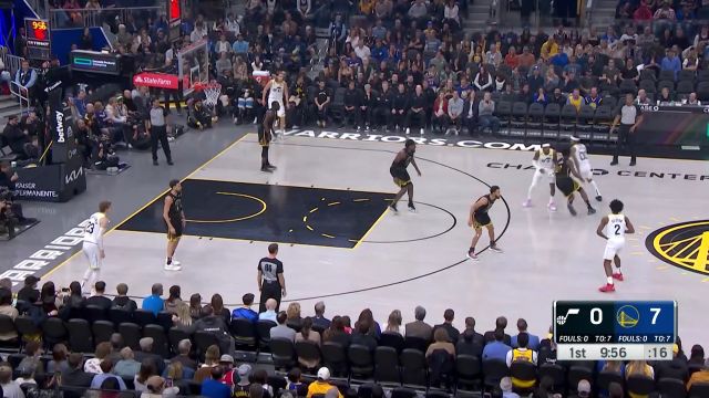 【2022年11月26日 爵士vs勇士集锦】塞克斯顿吸引防守假突真传 范德比尔特接球暴扣行云流水