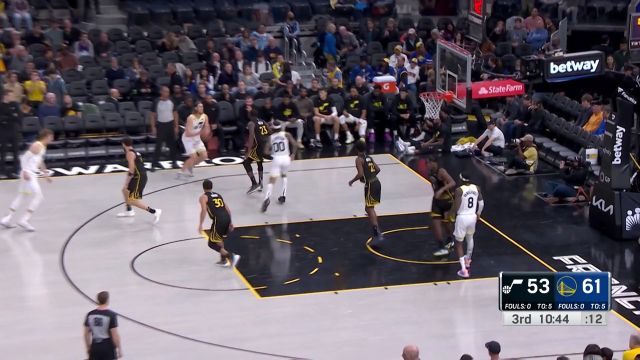 【2022年11月26日 爵士vs勇士集锦】让我来会会你 奥利尼克库里对飚三分