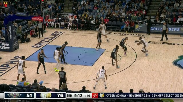 【2022年11月26日】鹈鹕vs灰熊第3节中文解说回放