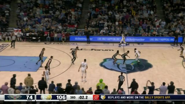 【2022年11月26日 鹈鹕vs灰熊集锦】时间管理大师！马绍尔超远三分压哨入网