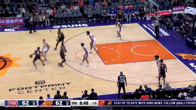 【2022年11月26日 活塞vs太阳集锦】佩恩吸引火力送出助攻 艾顿接球发难暴力轰炸篮筐