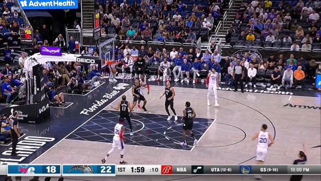 【2022年11月26日 76人vs魔术集锦】弹道无需修正 梅尔顿三分穿云手起刀落