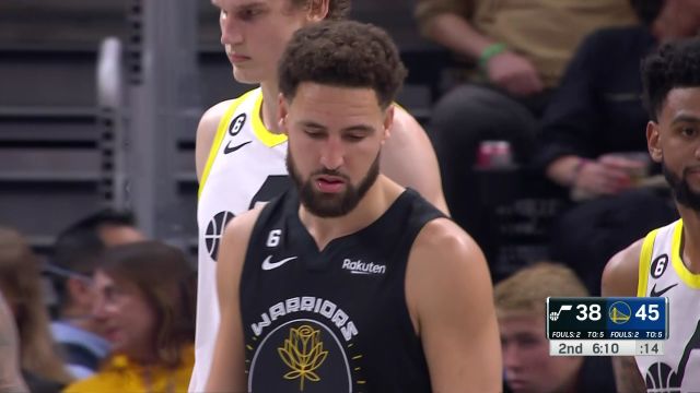 【2022年11月26日】NBA常规赛：爵士vs勇士第2节英文原声回放