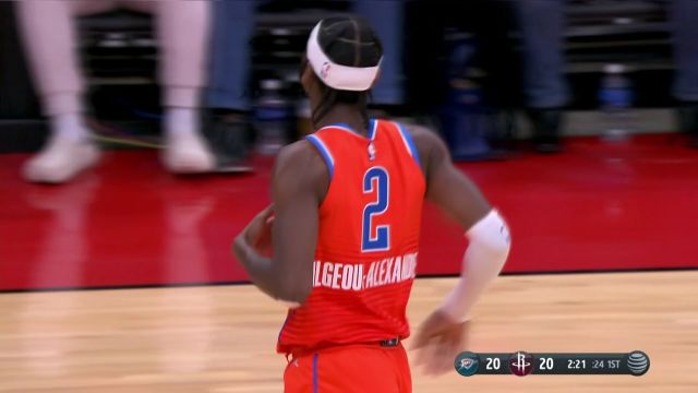 【2022年11月27日 雷霆vs火箭集锦】攻其不备！亚历山大眼疾手快抢断暴扣一条龙