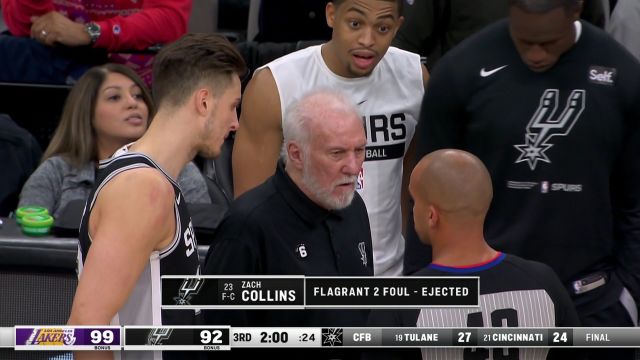 【2022年11月27日】 NBA常规赛：湖人vs马刺第3节中文解说回放