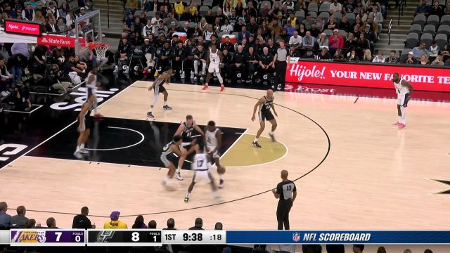 【2022年11月27日 湖人vs马刺集锦】外线接球甩狙 詹姆斯外线大号三分正中靶心