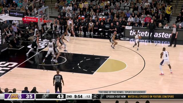 【2022年11月27日 湖人vs马刺集锦】詹姆斯vs马刺集锦 轰入7记三分砍下39+11创赛季新高