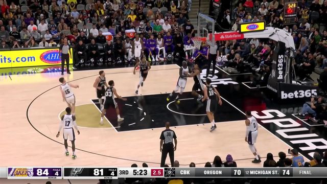 【2022年11月27日 湖人vs马刺集锦】湖人143-138马刺 詹姆斯39分取得赛季新高率队大胜马刺